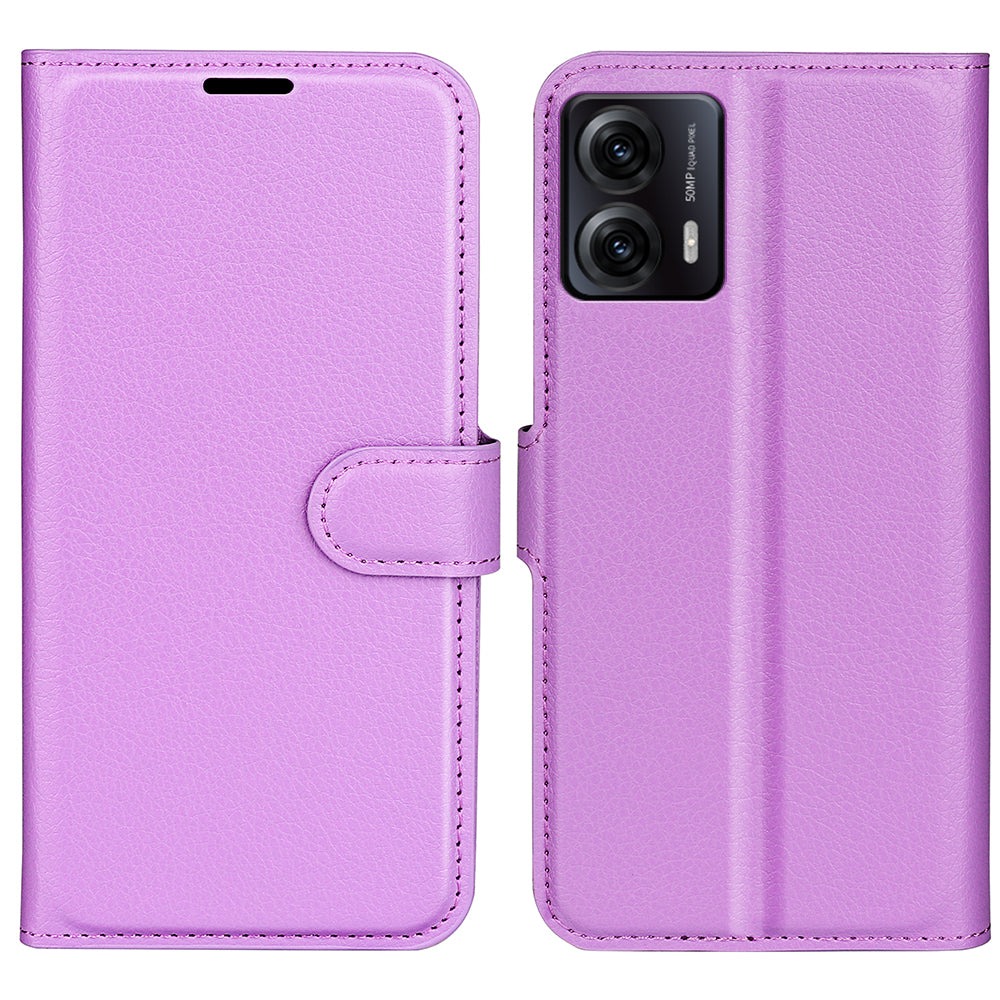 For Motorola Moto G53 5G Phone Protective Cover Litchi Texture PU Leather Flip Stand Wallet Case For Motorola Moto G53 5G Phone Protective Cover Litchi Texture PU Leather Flip Stand Wallet Case